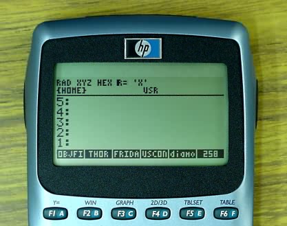 HP49G with Screen Cover Removed